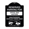 Signmission Unauthorized Vehicles Towed Away Heavy-Gauge Aluminum Architectural Sign, 24" x 18", BW-1824-22774 A-DES-BW-1824-22774 - alternate 1